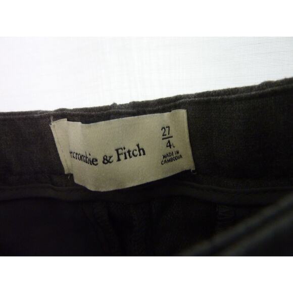 NWT Abercrombie and Fitch Low Rise Slim Boot Gray Pants 27 4 Long - Picture 3 of 5